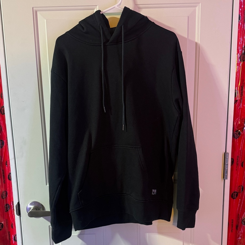 Men’s Black Hoodie with hood design-Large